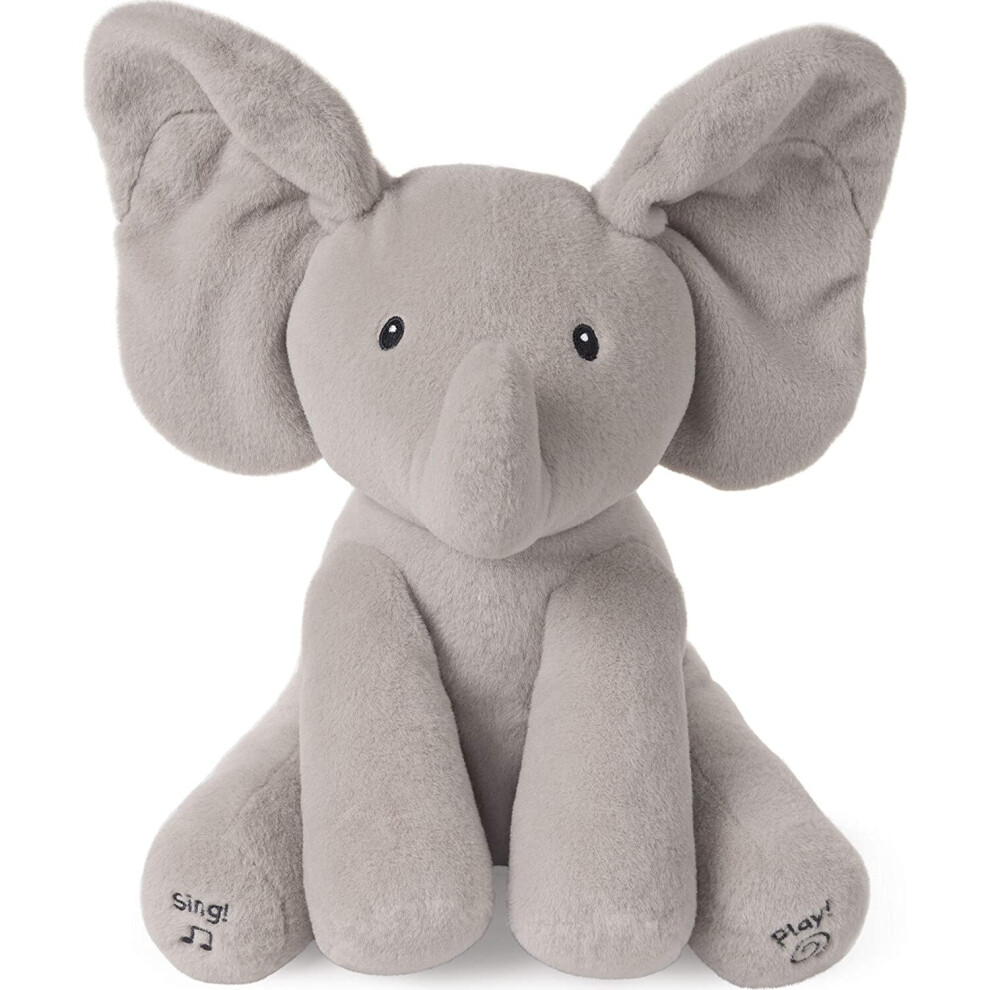 Baby GUND Animated Flappy The Elephant Stuffed Animal Baby Toy Plush, Gray, 12"