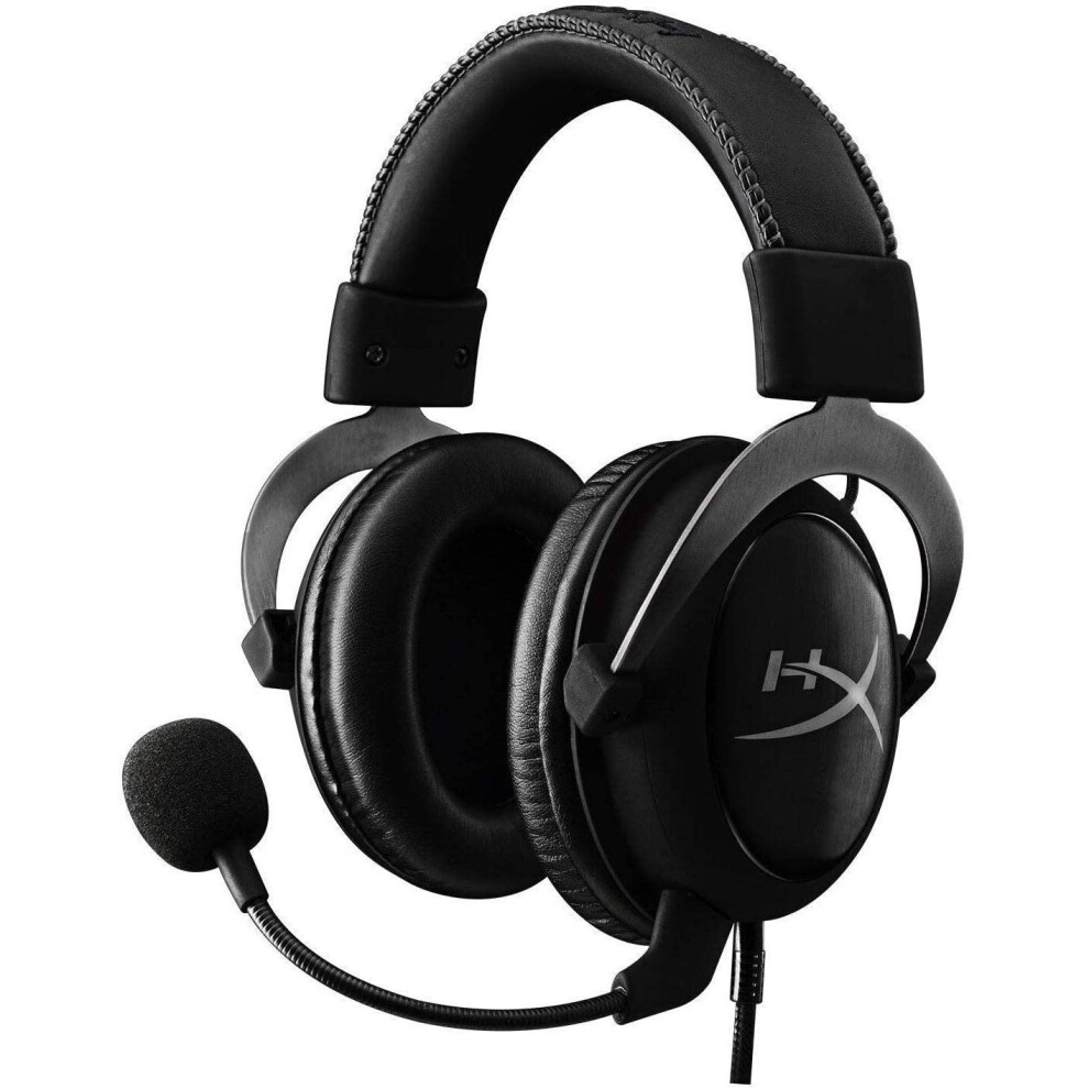 HyperX Cloud II - Gaming Headset, 7.1 Surround Sound, Memory Foam Ear Pads, Durable Aluminum Frame, Detachable Microphone,PC,PS4,Xbox One-Gun Metal