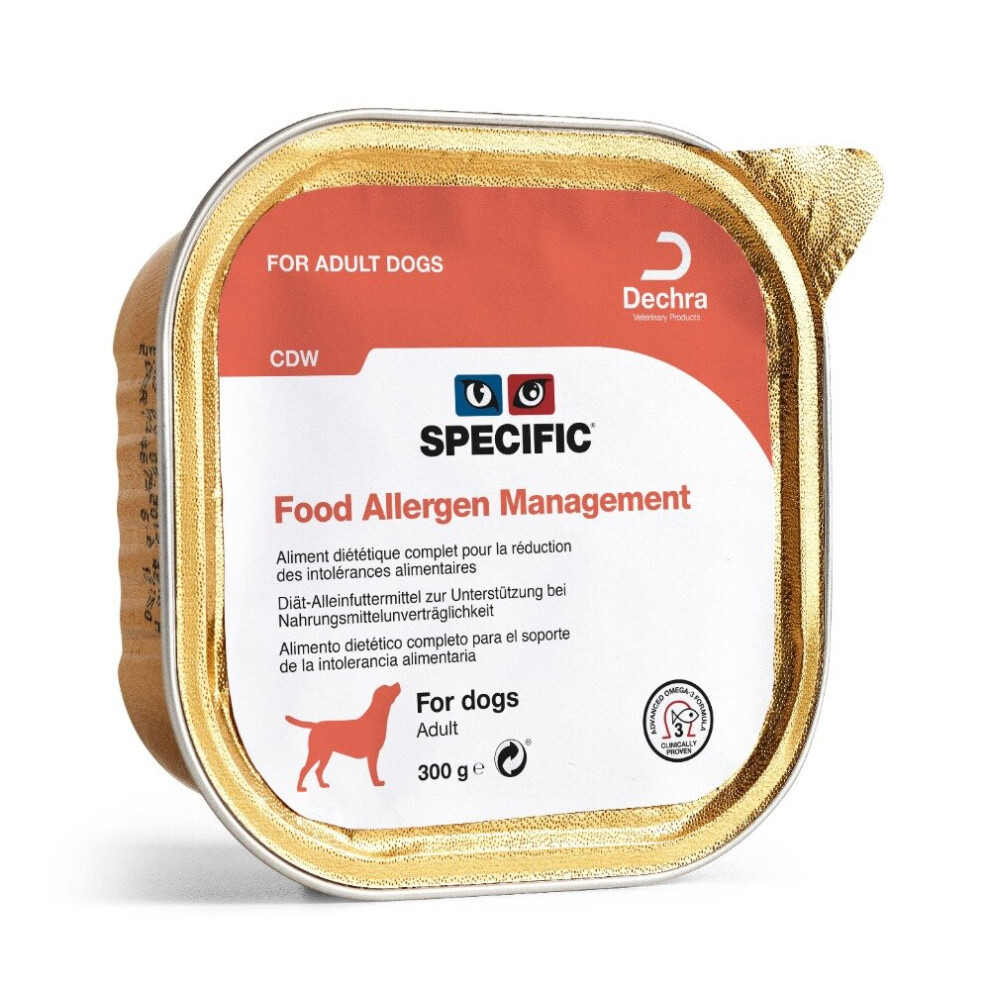 Dechra Specific Cdw Food Allergy Wet Dog Food Foils 6 X 300G