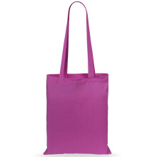 (Pink) 100% Cotton Canvas Shopper Bag Shoulder Bags