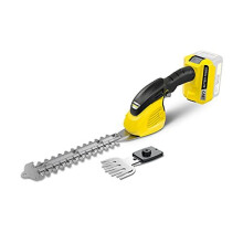 Kärcher GSH 18-20 Cordless 2-in-1 Grass & Shrub Shears (Machine Only) - Lightweight, Interchangeable Blades, LCD Battery Display