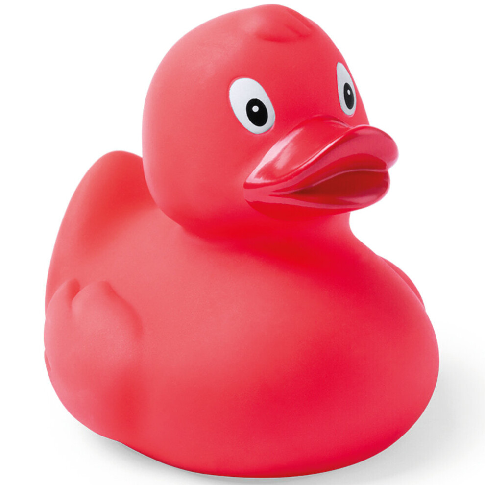 (Red) Rubber Duck Bath Toy Kids Plastic Floating Ducks