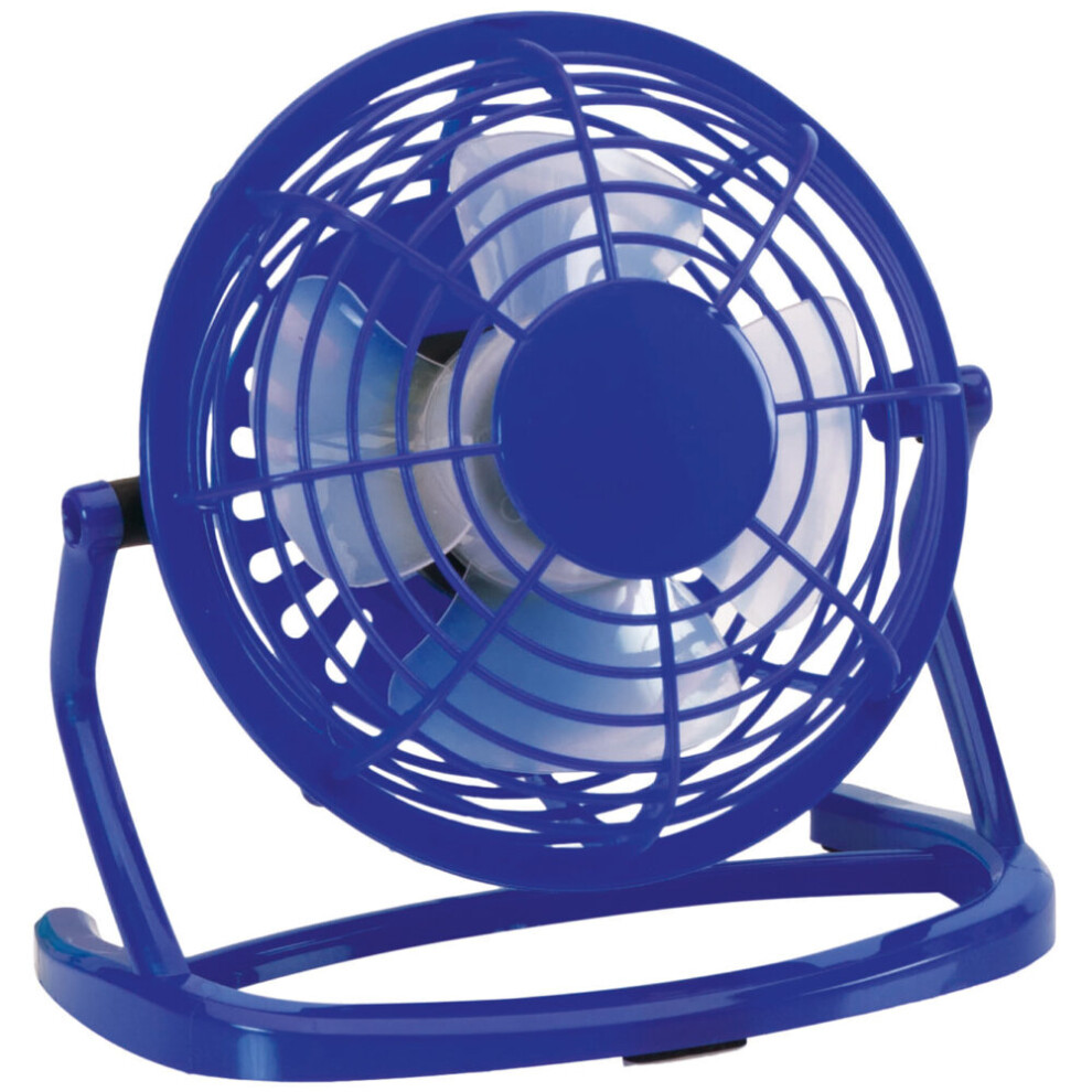 Ebuygb Blue (Blue) Mini Usb Powered Desk Fan Portable Table Fan Small
