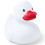 (White) Rubber Duck Bath Toy Kids Plastic Floating Ducks 1