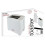 KitchenPerfected 2 Slice extra-wide slot Toaster - White E2020WH 3
