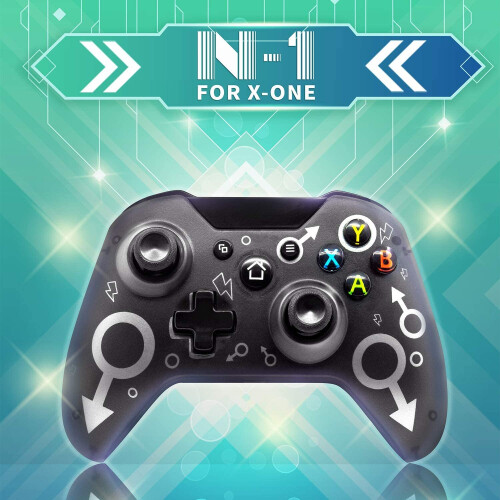 Brand New Xbox One Black Wireless Controller for Xbox/PC (2.4G USB Receiver, No Driver, 10h Battery, Dual Vibration, XInput/DInput) 1