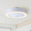 Living And Home LED Ceiling Fan Light Adjustable Wind Speed Dimmable Light with Remote Control 9