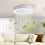 Living And Home LED Ceiling Fan Light Adjustable Wind Speed Dimmable Light with Remote Control 3