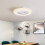 Living And Home Modern Ceiling Fan Light Color Change Lamp Remote Control 4