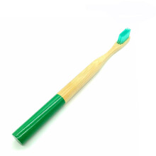 (Deep Green - Pack of 8) Youngshion Naturable Biodegradable Charcoal Bamboo Toothbrushes Eco-Friendly Tongue Cleaner with Soft Coloured Bristles and Handle