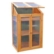 Wooden Greenhouse Cold Frame Outdoor Storage Planter Flower Grow