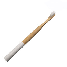(White - Pack of 8) Youngshion Naturable Biodegradable Charcoal Bamboo Toothbrushes Eco-Friendly Tongue Cleaner with Soft Coloured Bristles and Handle