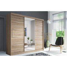 (Oak/Sonoma, 250 cm) Modern bedroom Sliding Wardrobe  2/3 Sliding Doors