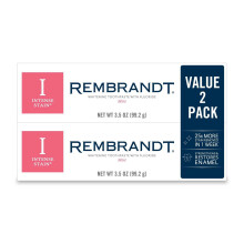 Rembrandt Intense Stain Whitening Zahnpasta Minze, 3.5 oz (99 g) - 2er Pack