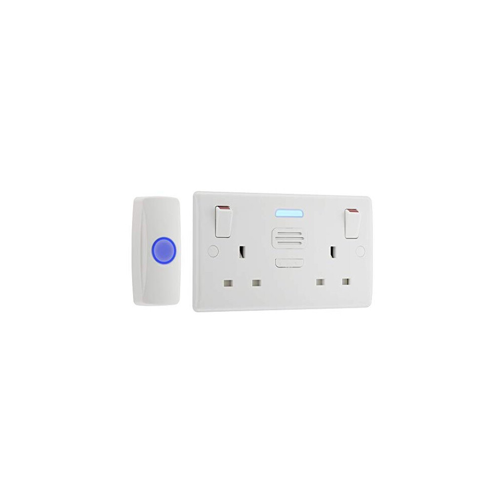 Bg Electrical 822Bell-01 Wireless Doorbell With Ip44 Rated Push Button 5050765200097