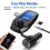 Guanda Bluetooth FM Transmitter for Car, Bluetooth Car Adapter, 4-in-1 3