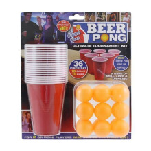 Toyland 36 Piece Set Beer Pong Game - Stag & Hen Parties - Christmas