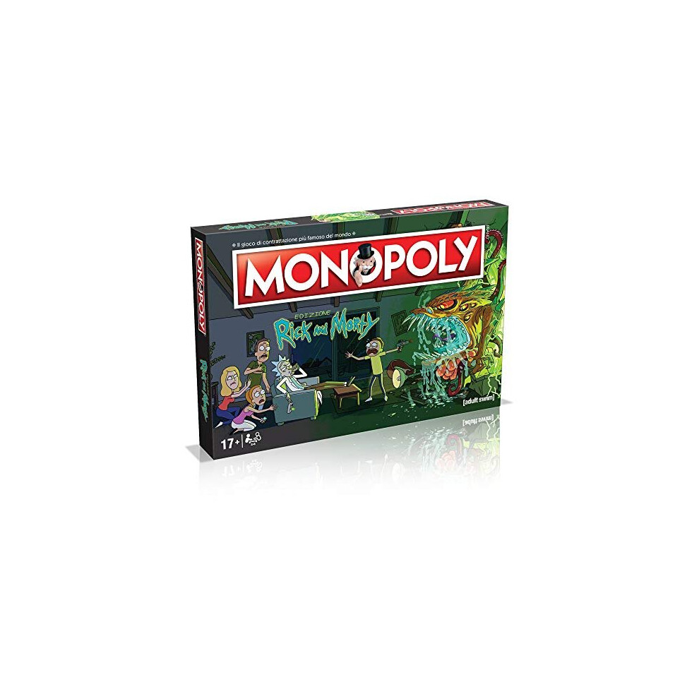 Winning Moves 036504 Rick And Morty Monopoly Italian Edition