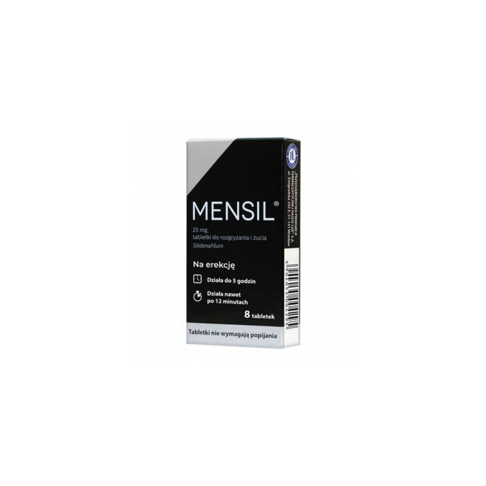 Mensil 25mg - 4 tablets. - erectile dysfunction drug