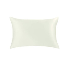Jasmine Silk 100% 19 Momme Mulberry Charmeuse Silk Pillowcase for Hair and Skin 50 cm x 75 cm Envelope Closure - RRP 35 (Ivory)