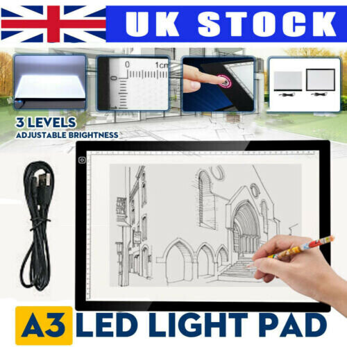 A3 LED Drawing Board Tracing Light Box Stencil Copy Artist Craft Table