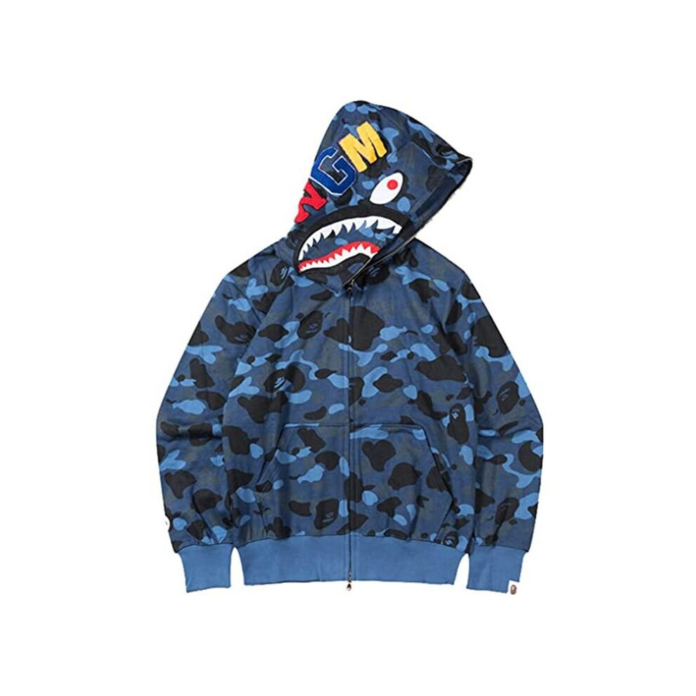 Jaket shark bape best sale