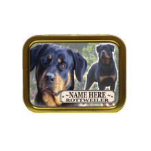 Personalised Rottweiler Dog Breed Tobacco Tin Gift & Smoking Products