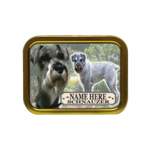 Personalised Schnauzer Dog Breed Tobacco Tin Gift & Smoking Products