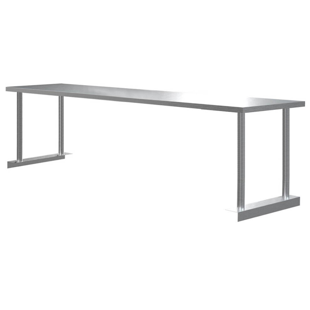 (180*30*40cm) Single/Double Tier Over Shelf Prep Table Stainless Steel Top Overshelf Catering