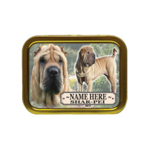 Personalised Shar-Pei Dog Breed Tobacco Tin Gift & Smoking Products