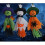 3 pcs Halloween Decoration Hanging Ghost, Pumpkin Ghost Straw Windsock Pendant 3