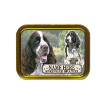 Personalised Springer Spaniel Dog Breed Tobacco Tin Gift & Smoking Products