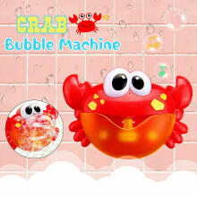 Musical Crab Bubble Machine Bath Toy with 12 Built-in Tunes, Colorful Bubbles, Suction Mount, Durable ABS – Code 7.64641E+11
