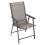 Living And Home Set of 2 Metallic-Frame Fabric Foldable Chairs 5
