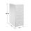 Living And Home (White) Rolling File Cabinet Office Storage w/ 5 Drawers Shelf Wheels 6