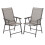 Living And Home Set of 2 Metallic-Frame Fabric Foldable Chairs 2