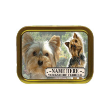 Personalised Yorkshire Terrier Dog Breed Tobacco Tin Gift & Smoking Products