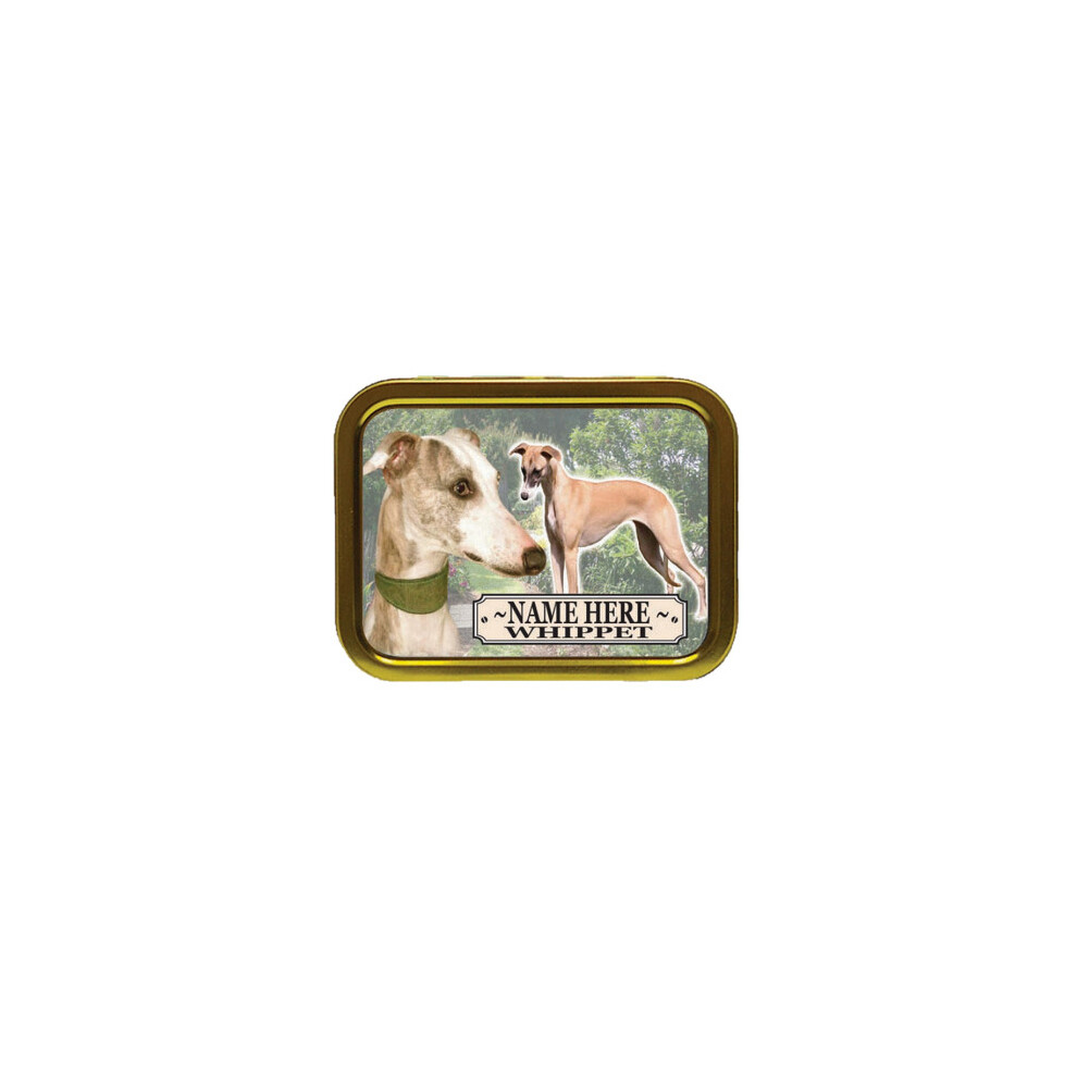 Personalised Gift Products Personalised Whippet Dog Breed Tobacco Tin Gift & Smoking Products