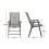 Living And Home Set of 2 Metallic-Frame Fabric Foldable Chairs 4