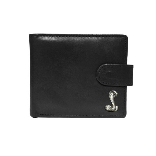 King cobra black leather wallet