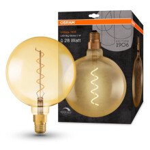 Osram 1906 LED 40W Vintage Sprial Filament Glass ES Bulb [E27] - Gold