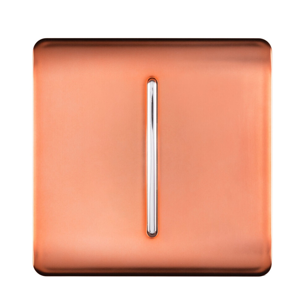 Trendi Switch Trendi Artistic Modern Glossy Tactile Auto Retractive Door Bell Switch Copper