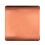 Trendi Switch Trendi Artistic Modern Glossy Tactile Single Blanking Plate Copper 1