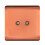 Trendi Switch Trendi Artistic Modern Glossy Tactile 2 Gang TV Socket Copper 1
