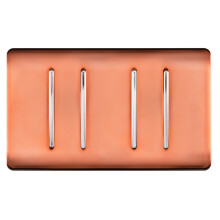 Trendi 4 Gang (2 Way & 2xIntermediate) Glossy 10 Amp Rocker Light Switch Copper