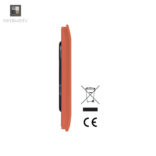 Trendi Switch Trendi Artistic Modern Glossy Tactile Single Blanking Plate Copper 2