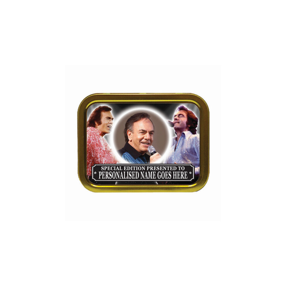 Personalised Gift Products Personalised Icon Legend Neil Diamond Tobacco Tin Gift & Smoking Products