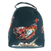 Meg Hawkins Art Home Decor Fabric Pheasant Printed Weighted Doorstop