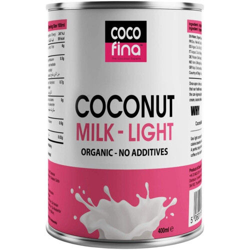 Cocofina Organic Coconut Milk - Light 400ml