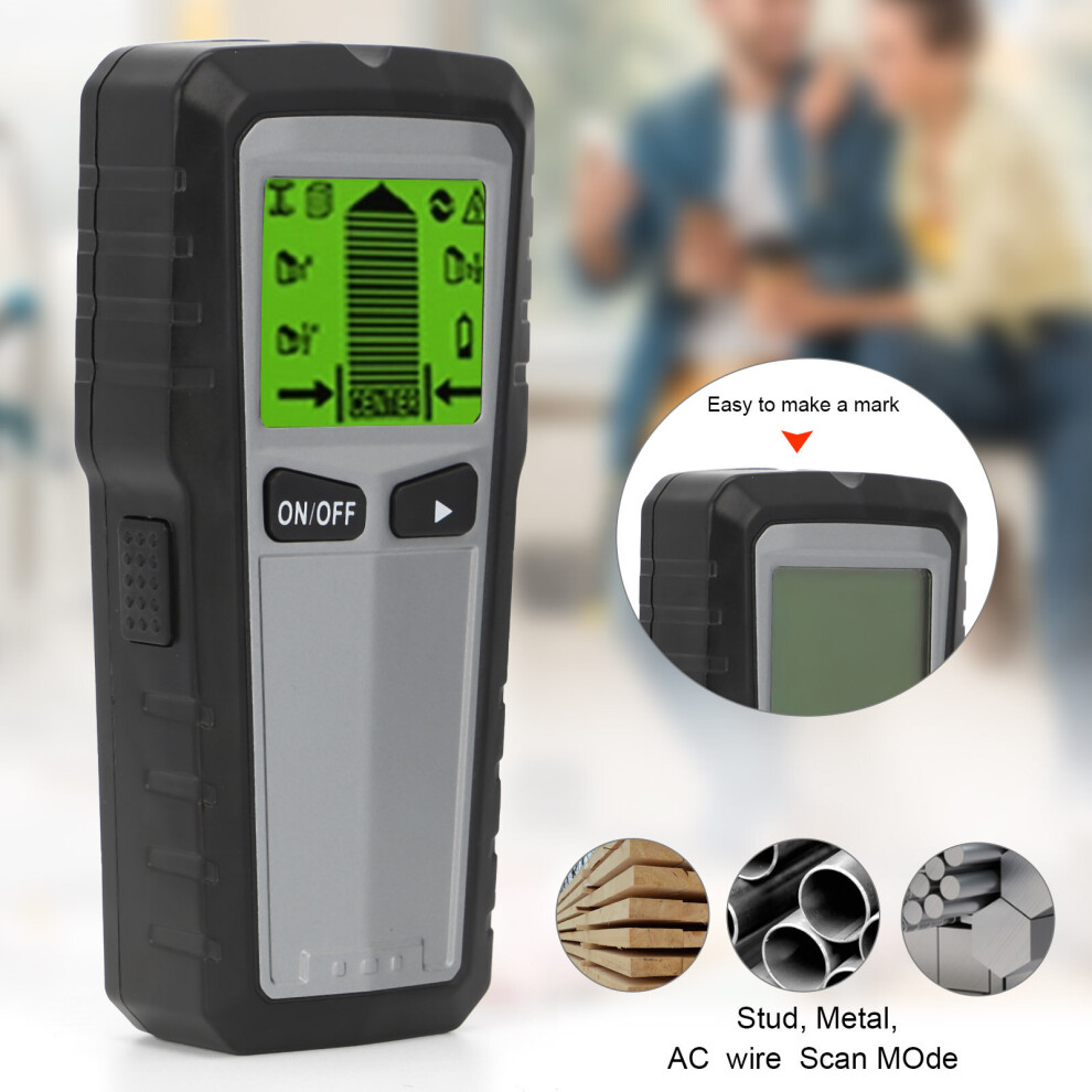 5 in1 Electric Stud Finder Cable Wire Detector Scanner Wall Metal